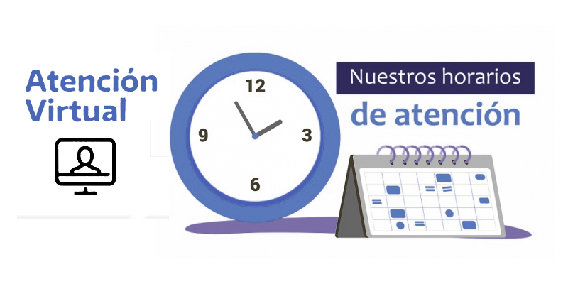 Horarios y modalidad de atención