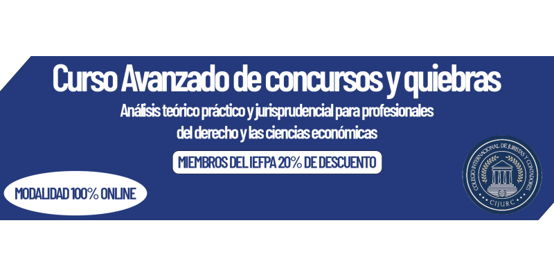 CURSO AVANZADO DE CONCURSOS Y QUIEBRAS