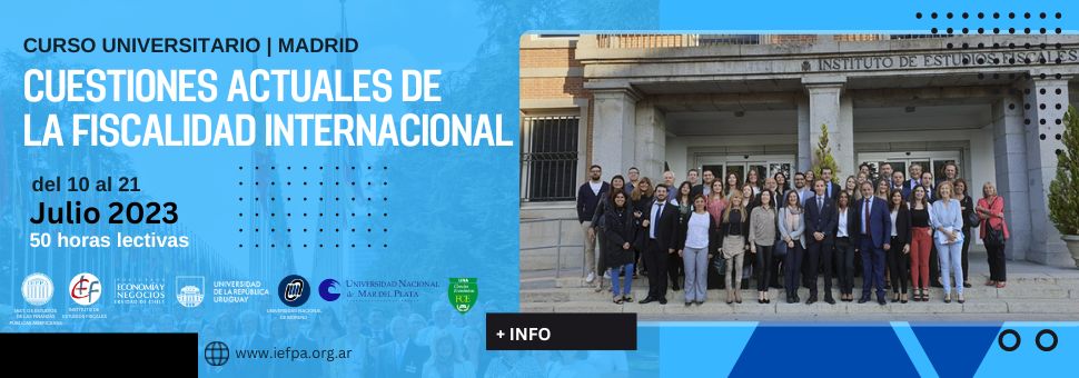 CUESTIONES ACTUALES DE LA FISCALIDAD INTERNACIONAL